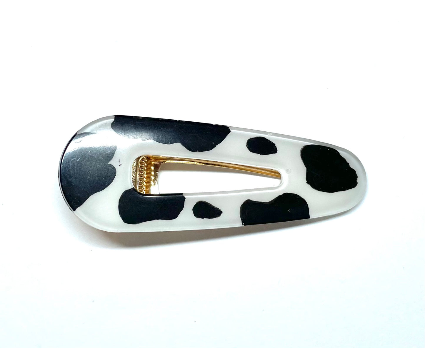 Cow Print Hair Clips