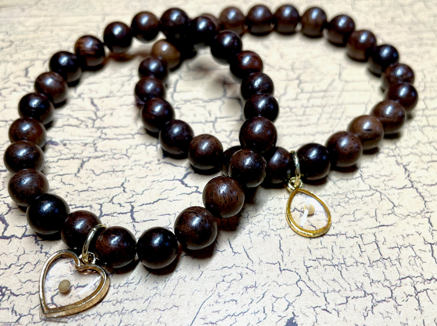 Mustard Seed Bracelet - Dark Wood