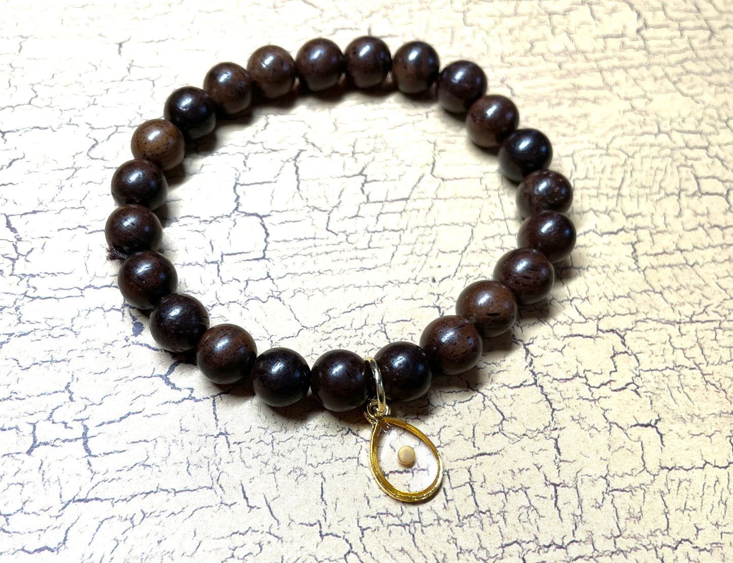 Mustard Seed Bracelet - Dark Wood