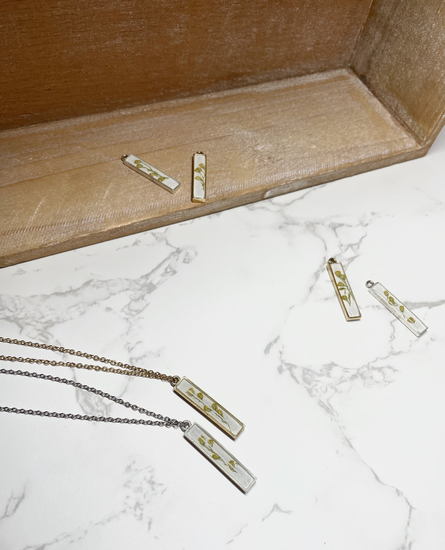 Goldenrod Bar Necklace