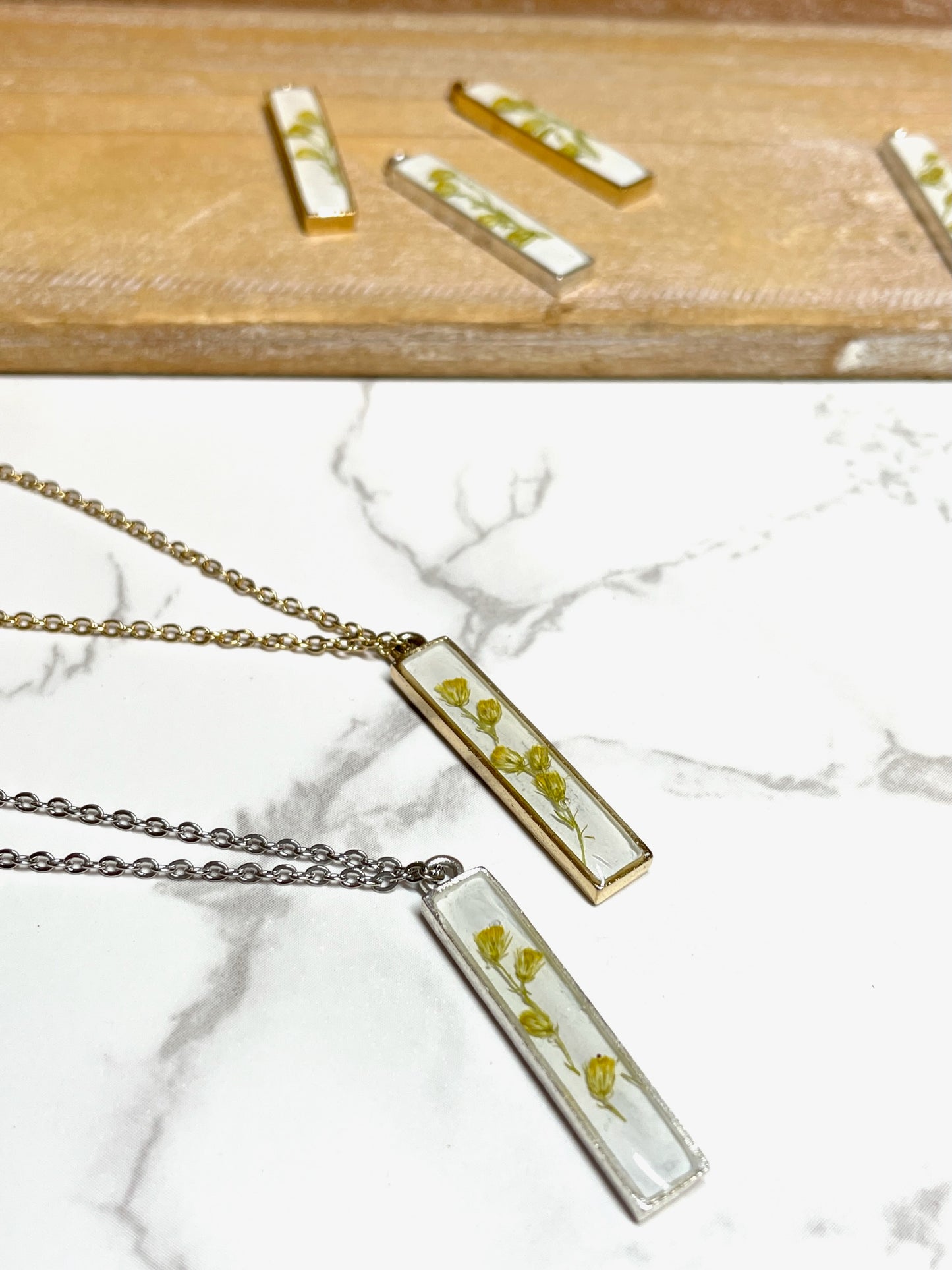 Goldenrod Bar Necklace